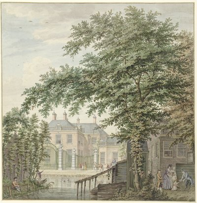 Widok Domu Luksemburskiego w Maarssen na Vecht Widok domu luksemburskiego w pobliżu Maarssen aan de Vecht autorstwa Hermanus Petrus Schouten