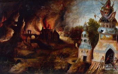 Kuszenie św. Antoniego autorstwa Herri met de (c.1510 p.1550) Bles