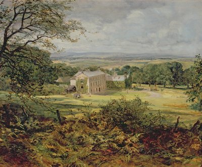 Angielski pejzaż z domem, XIX w. autorstwa Heywood Hardy