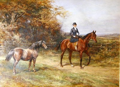 Lady Denman (1884-1954) (olej na płótnie) autorstwa Heywood Hardy