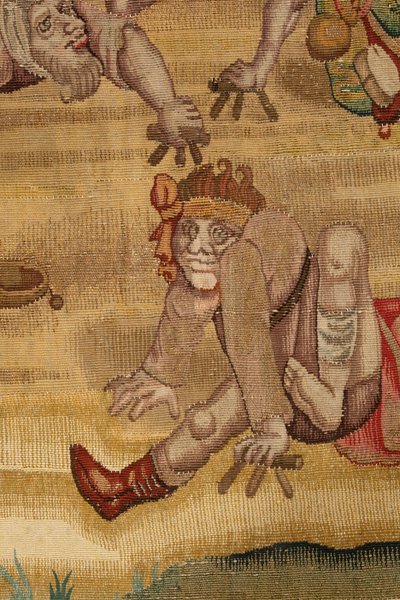 Gobelin inspirowany twórczością Hieronima Boscha, ok. 1560 r. (złoto, srebro, jedwab i wełna) autorstwa Hieronymus (after) Bosch