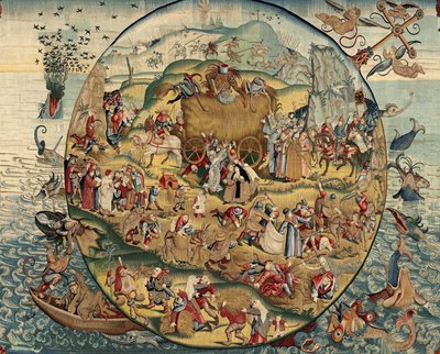 Gobelin inspirowany twórczością Hieronima Boscha, ok. 1560 r. (złoto, srebro, jedwab i wełna) autorstwa Hieronymus (after) Bosch