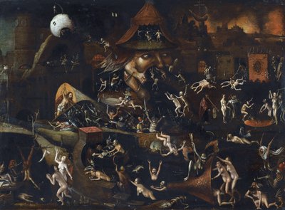 Descente aux Enfers - Harrowing of Hell par Bosch, Hieronymus autorstwa Hieronymus (school of) Bosch