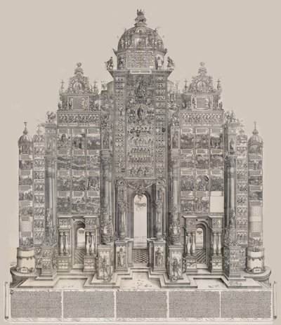Arch of Honor, 1515, druk 151718., 1515, druk 151718. autorstwa Hieronymus Andreae
