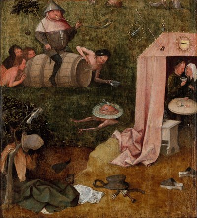 Alegoria Nieumiarkowania, ok. 1495-1500 (olej na panelu) autorstwa Hieronymus Bosch