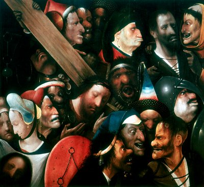 Niesienie krzyża, c1480-1516 autorstwa Hieronymus Bosch