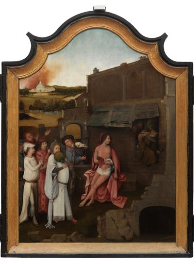 Centralny panel Tryptyku Hioba, ok. 1500-24 (olej na desce) autorstwa Hieronymus Bosch