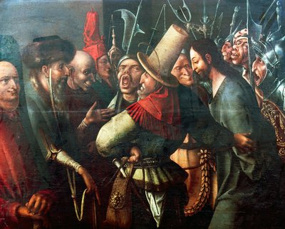 Chrystus przyniesiony przed Piłata, Hieronymus Bosch (ok. 1450-1516), olej na desce, 61x77 cm. Holandia autorstwa Hieronymus Bosch