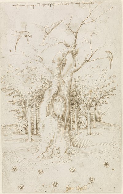 Pole ma oczy, las ma uszy autorstwa Hieronymus Bosch