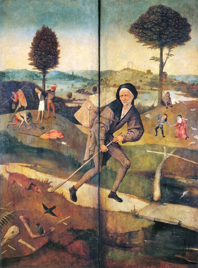 Wózek na siano autorstwa Hieronymus Bosch