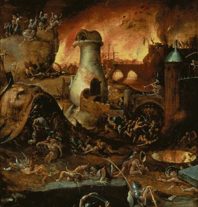 Piekło autorstwa Hieronymus Bosch