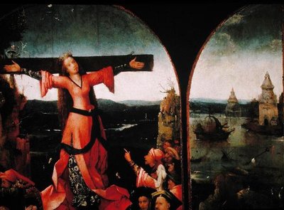 Tryptyk Św. Liberata (olej na płycie) (detal z 165417) autorstwa Hieronymus Bosch