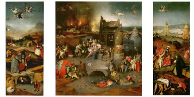 Kuszenie św. Antoniego, ok. 1501 autorstwa Hieronymus Bosch