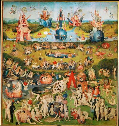 Ogród rozkoszy, tryptyk, panel środkowy autorstwa Hieronymus Bosch