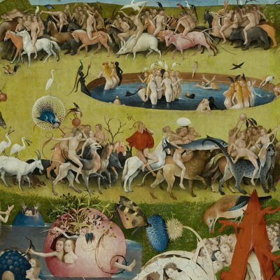 Ogród rozkoszy ziemskich, 1490-1500 autorstwa Hieronymus Bosch