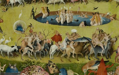 Ogród rozkoszy ziemskich, 1490-1500 autorstwa Hieronymus Bosch