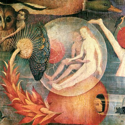Ogród rozkoszy ziemskich Fragment środkowego panelu, ok. 1930 r. 1500 autorstwa Hieronymus Bosch