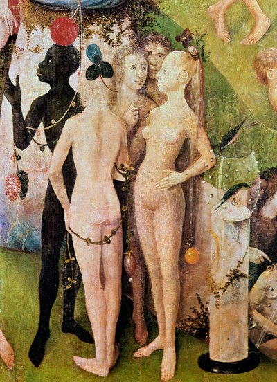 Ogród rozkoszy ziemskich Fragment środkowego panelu, ok. 1930 r. 1500 autorstwa Hieronymus Bosch