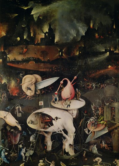 د ځمکې د خوښیو باغ، دوزخ، د تریپټیک ښی وزر، c.1500 پولی autorstwa Hieronymus Bosch