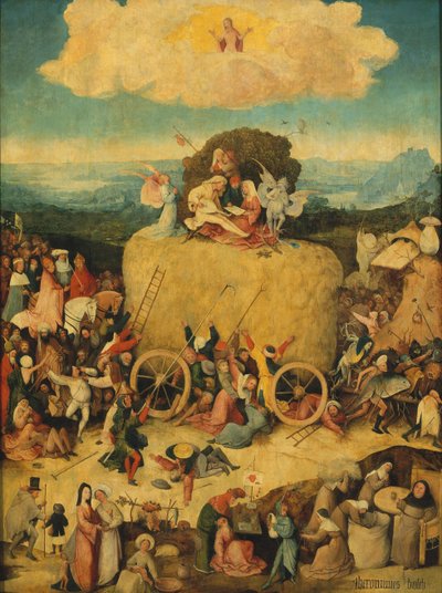 Tryptyk z Haywain Panel centralny, ok. 1930 r. 1516 autorstwa Hieronymus Bosch