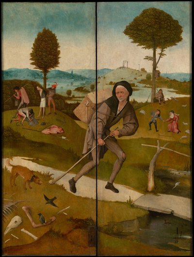 Tryptyk Haywaina, ok. 1516 r. (z zewnątrz) autorstwa Hieronymus Bosch