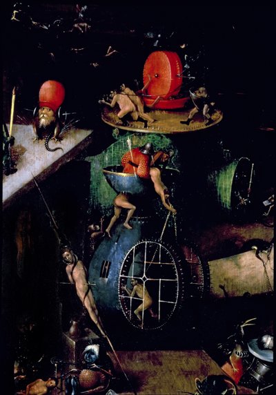 Sąd Ostateczny (Ołtarz): Fragment urny autorstwa Hieronymus Bosch