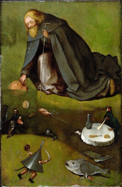 Kuszenie św. Antoniego autorstwa Hieronymus Bosch