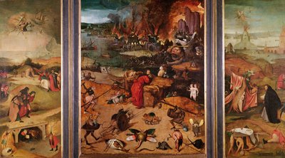 Tryptyk Kuszenie św. Antoniego autorstwa Hieronymus Bosch