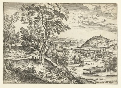 Cephalus i Procris Pejzaże ze scenami biblijnymi i mitologicznymi (tytuł serii) autorstwa Hieronymus Cock