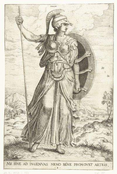 Minerva autorstwa Hieronymus Cock