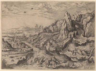 Ofiara Abrahama autorstwa Hieronymus Cock