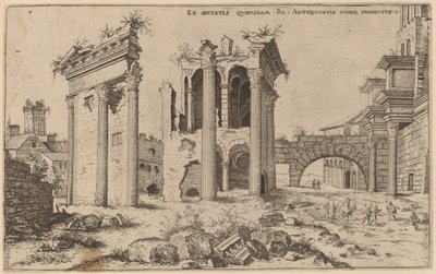 Widok Forum Nerva autorstwa Hieronymus Cock