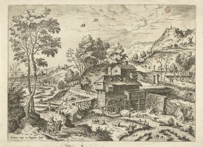 Lot do Egiptu Pejzaże ze scenami biblijnymi i mitologicznymi (tytuł serii) autorstwa Hieronymus Cock