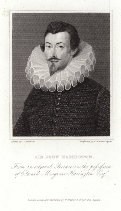 Portret Sir Johna Haringtona autorstwa Hieronymus Custodis