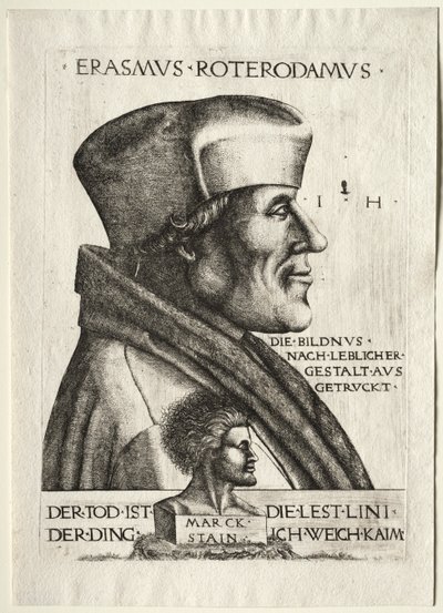 Erazm z Rotterdamu autorstwa Hieronymus Hopfer