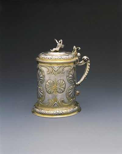 Kufel, Gdańsk, ok. 1700 (paczka srebrna złocona) autorstwa Hieronymus II Holl