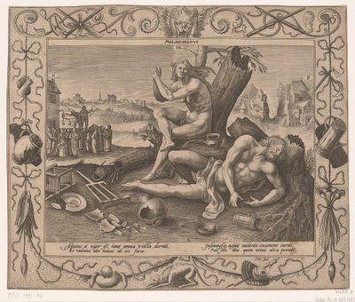 Melancholia Cztery temperamenty (tytuł serii) autorstwa Hieronymus Lederer