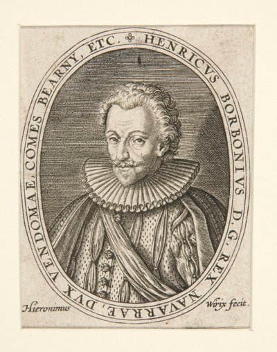 Król Henryk IV autorstwa Hieronymus Wierix
