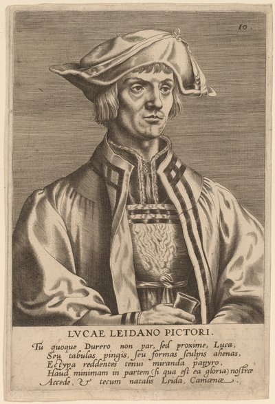 Lucas van Leyden autorstwa Hieronymus Wierix