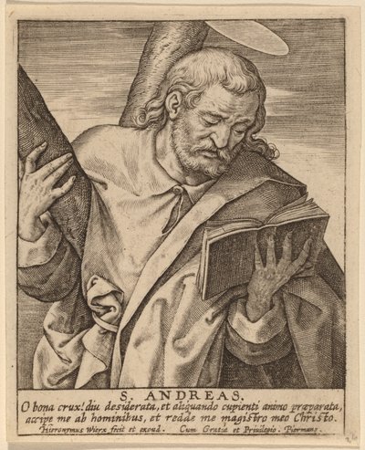 S. Andreas autorstwa Hieronymus Wierix