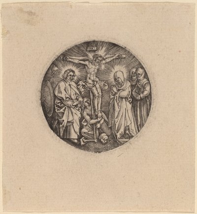 Ukrzyżowanie zwane Głowicą Miecza Maksymiliana autorstwa Hieronymus Wierix and Antonie Wierix after Albrecht Dürer