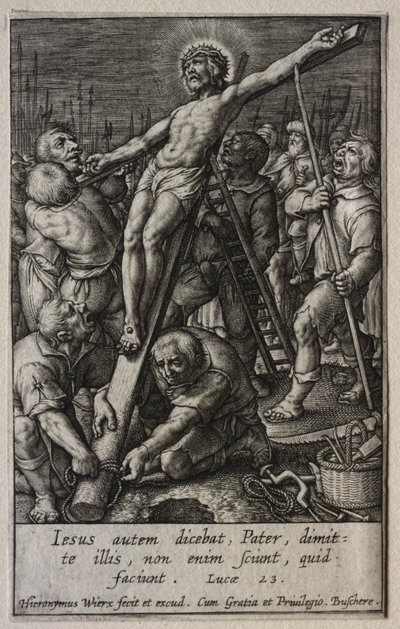 Pasja: Chrystus ukrzyżowany. autorstwa Hieronymus or Jerome Wierix