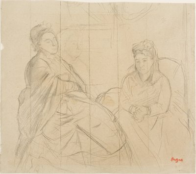 Madame Lisle i Madame Loubens autorstwa Hilaire Germain Edgar Degas