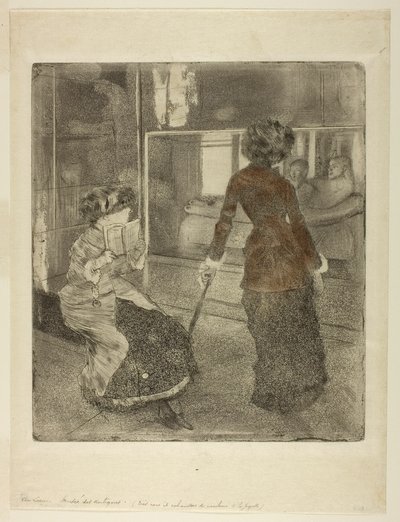 Mary Cassatt w Luwrze: Galeria Etruska autorstwa Hilaire Germain Edgar Degas