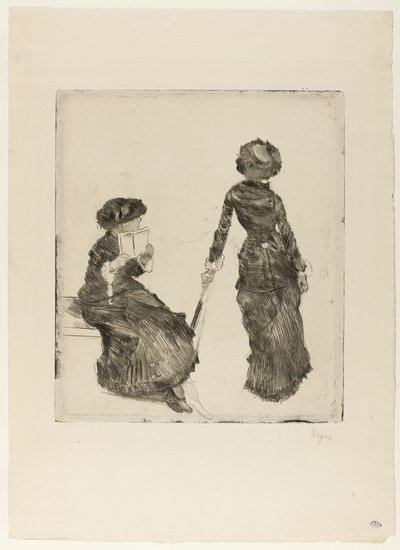 Mary Cassatt w Luwrze: Galeria Etruska autorstwa Hilaire Germain Edgar Degas
