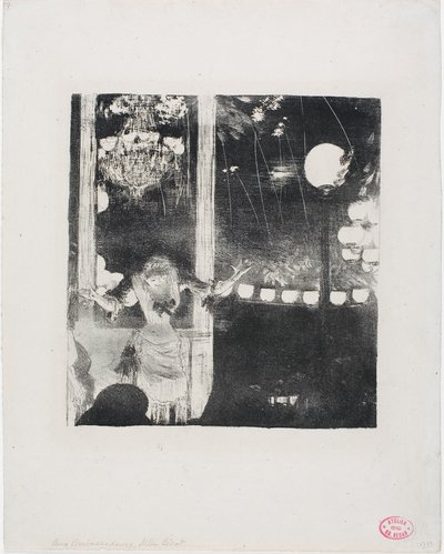 Mlle Bécat w Café des Ambassadeurs autorstwa Hilaire Germain Edgar Degas