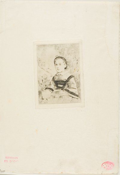 Pani N. Wołkońska, druga płyta autorstwa Hilaire Germain Edgar Degas