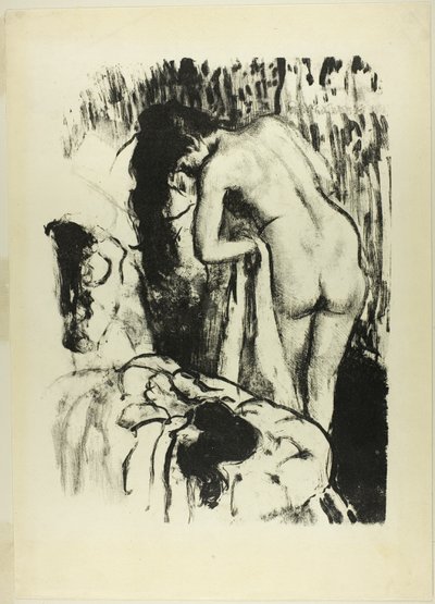 Naga kobieta stojąca, susząca się autorstwa Hilaire Germain Edgar Degas