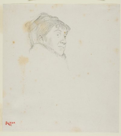 Portret Madame Dietz-Monnin (wcześniej Głowa kobiety) autorstwa Hilaire Germain Edgar Degas