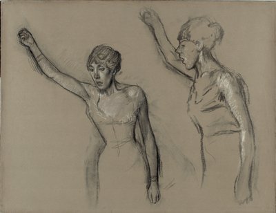 Studium piosenkarza autorstwa Hilaire Germain Edgar Degas
